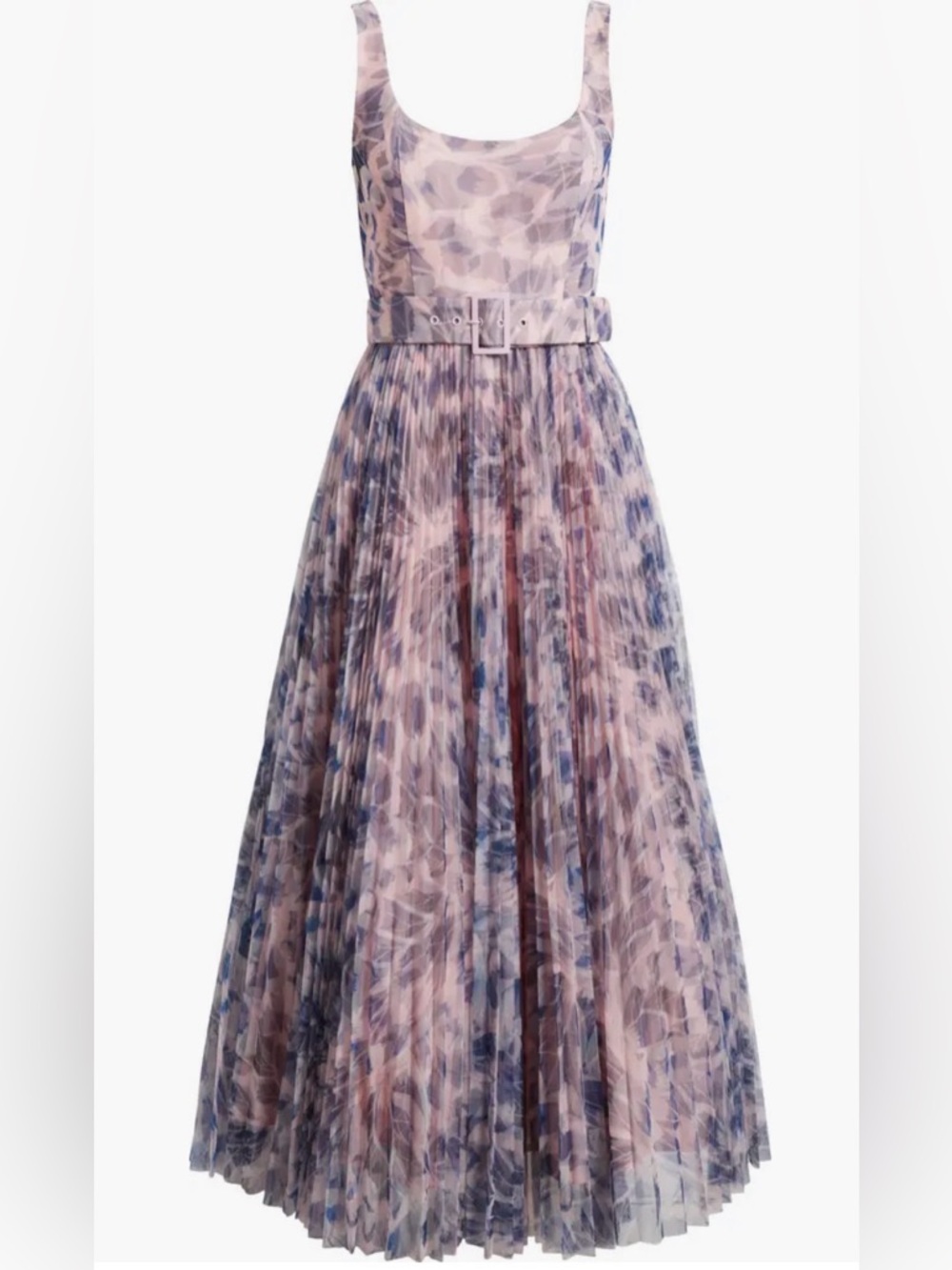 Hutch Pleated Belted Sleeveless Midi Dress - Picture 5 of 6